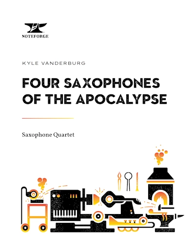 Sheet Music cover for Four Saxophones of the Apocalypse